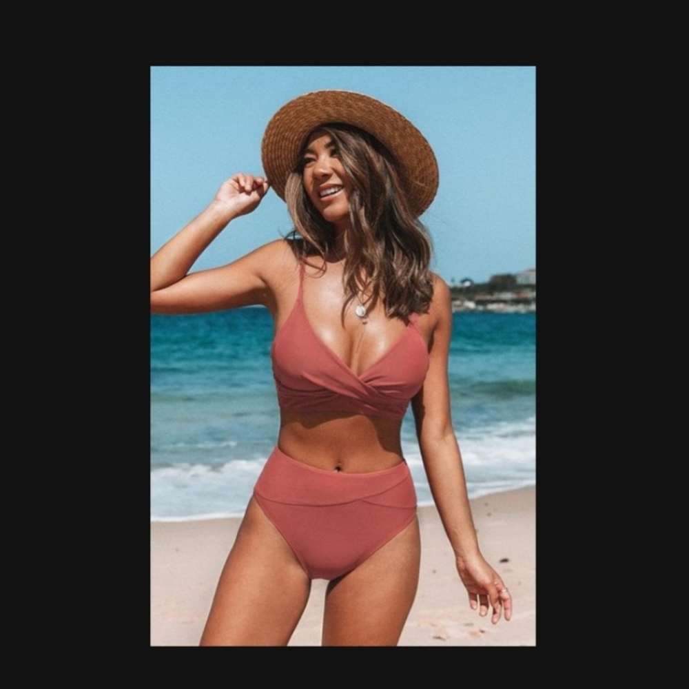 2 piece high waisted bikini